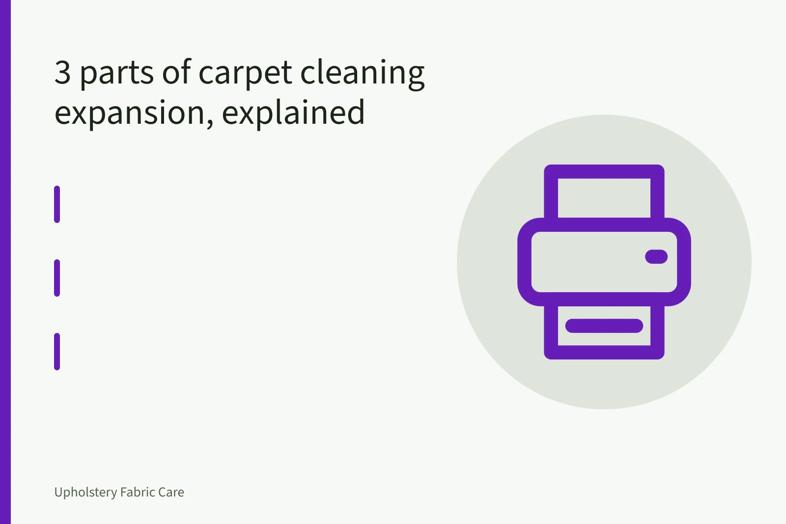 Truck-mounted carpet cleaning van with hoses running to a house. 3 parts of carpet cleaning expansion, explained