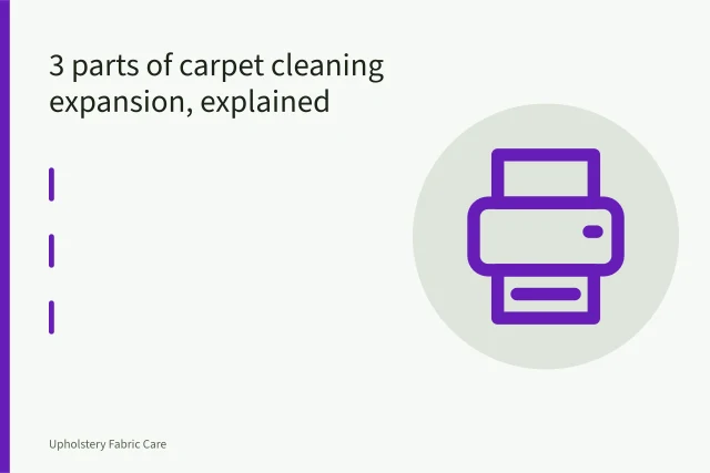 Truck-mounted carpet cleaning van with hoses running to a house. 3 parts of carpet cleaning expansion, explained