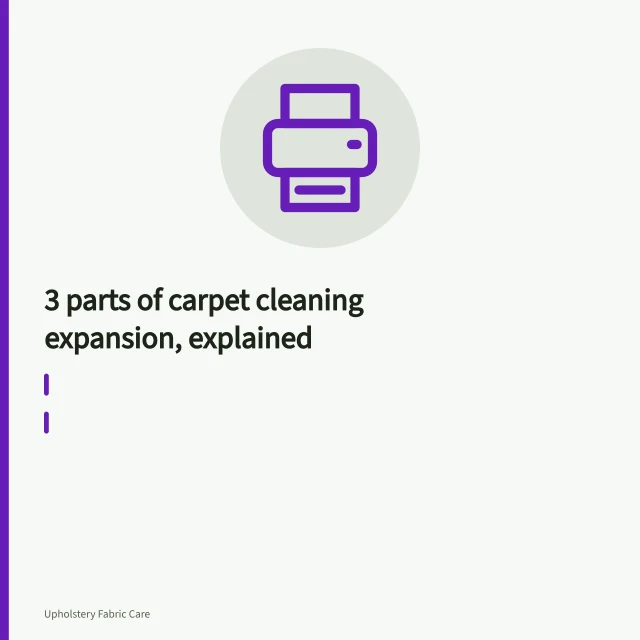Truck-mounted carpet cleaning van with hoses running to a house. 3 parts of carpet cleaning expansion, explained