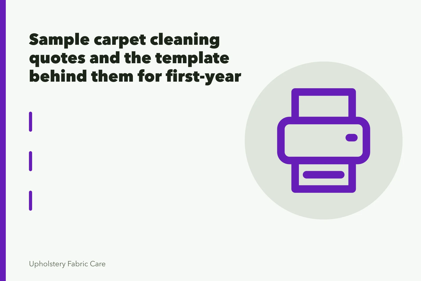 Carpet cleaning wand and hose on wet carpet after extraction. Sample carpet cleaning quotes and the template behind them for first-year owners