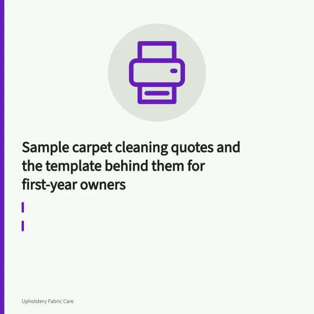 Carpet cleaning wand and hose on wet carpet after extraction. Sample carpet cleaning quotes and the template behind them for first-year owners