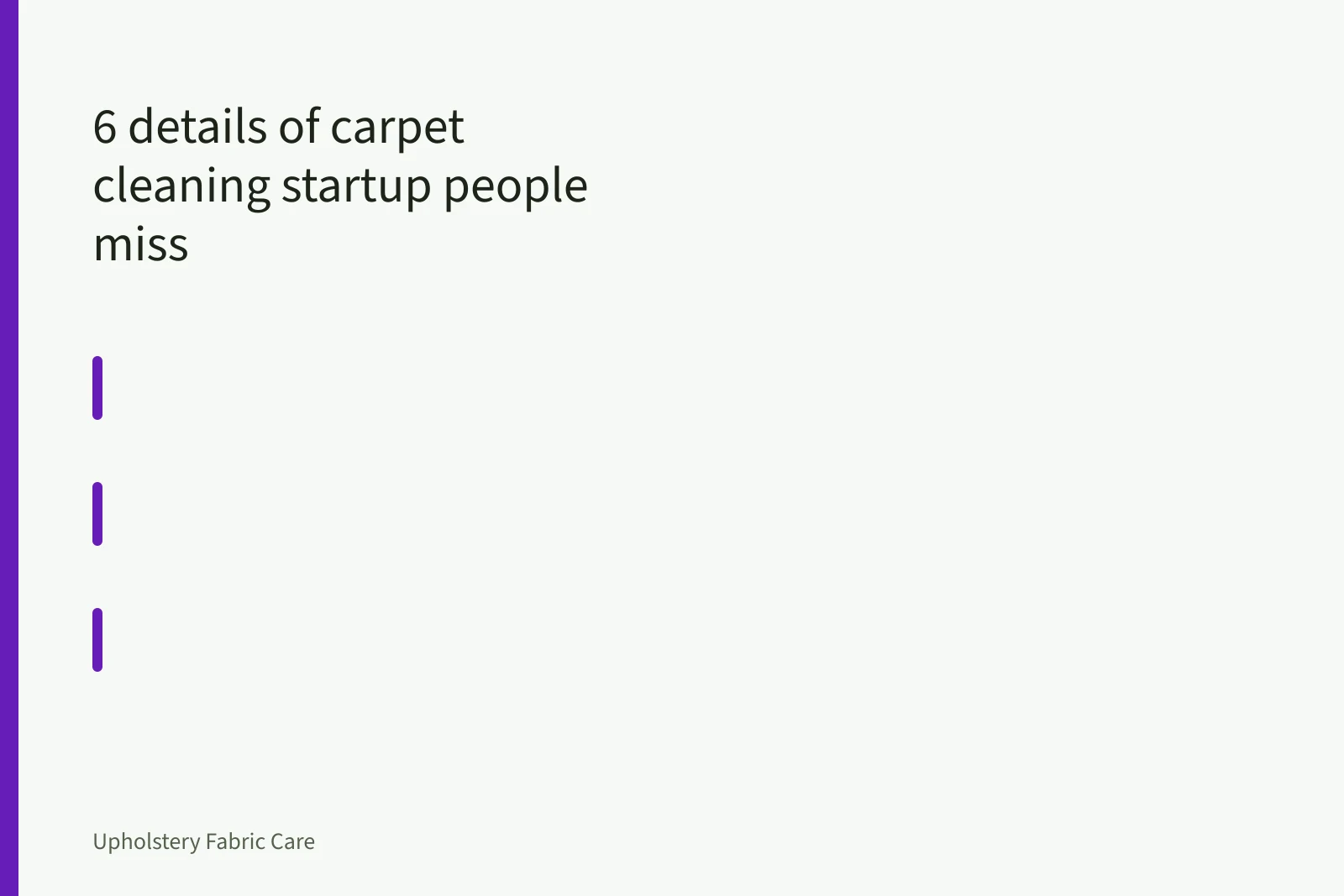 Hot water extraction wand cleaning soiled nylon broadloom carpet, wet path behind. 6 details of carpet cleaning startup people miss