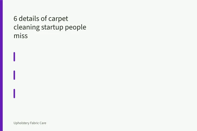 Hot water extraction wand cleaning soiled nylon broadloom carpet, wet path behind. 6 details of carpet cleaning startup people miss
