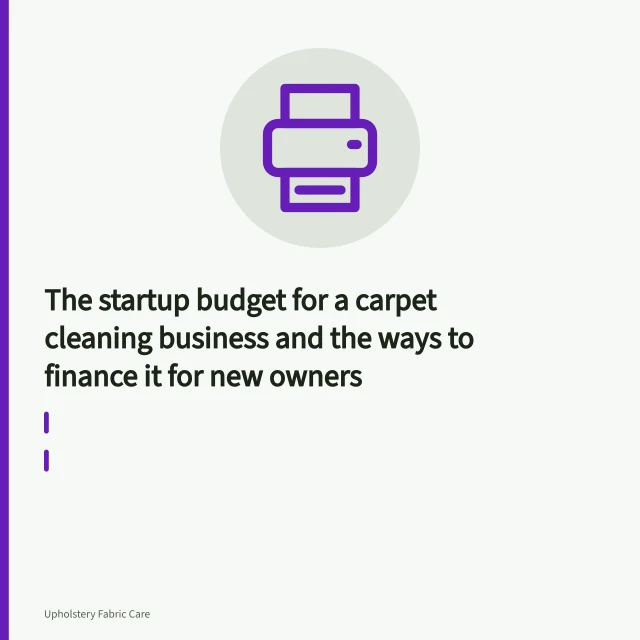 Truck-mounted carpet cleaning machine installed in a service van with hose reel and wand. The startup budget for a carpet cleaning business and the ways to finance it for new owners